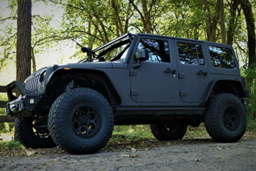 2015 Jeep Wrangler Rubicon - KMC DIRTY HARRY - Black | KMC Wheels